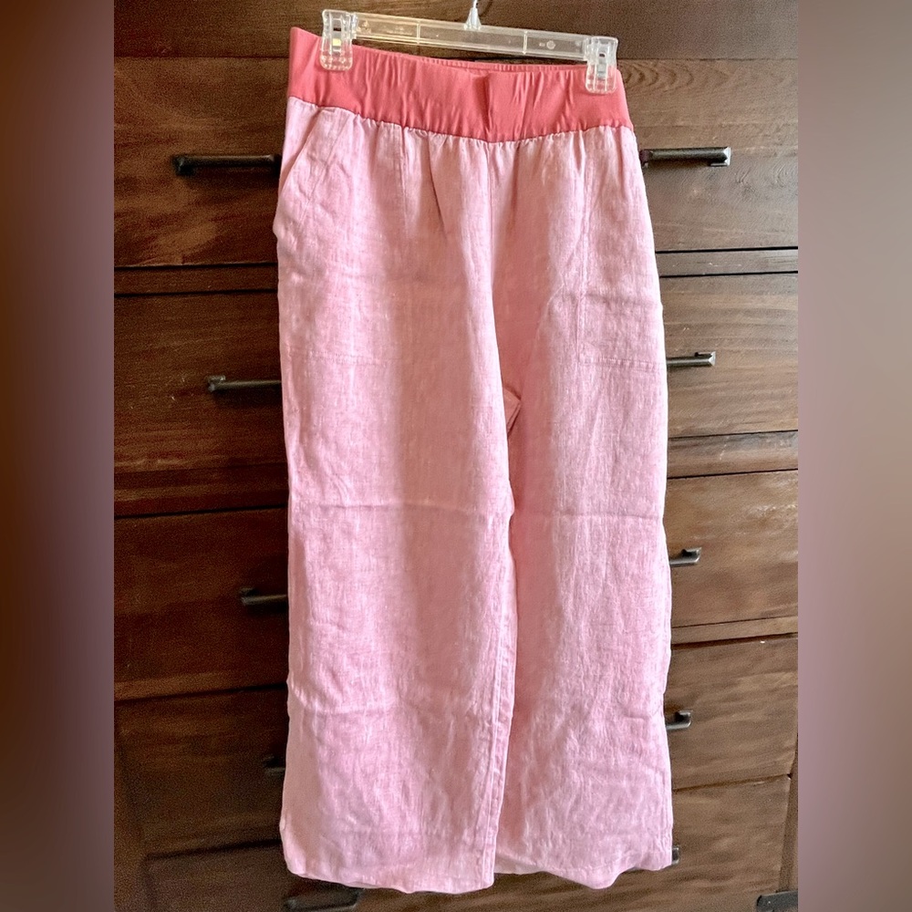 Lands’ End wide leg linen pants - size 16P
